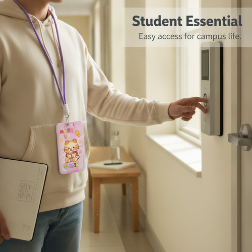 Porta badge con cordino - , in