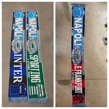 Sciarpa Napoli Inter  E Champions  League Sporting Lisbona Eintracht Frankfurt 