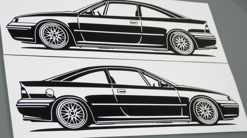 Adesivo opel calibra turbo - adesivo,