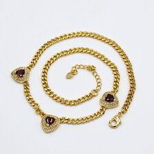 Collana " Venere Gioielli in rame dorato e zirconi a core 01/VX.49