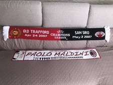 SCIARPA MILAN CHAMPIONS LEAGUE MANCHESTER UNITED PAOLO MALDINI