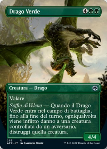Mtg green dragon - green, drago