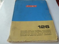 FIAT 126  – Catalogo -  RICAMBI CARROZZERIA - 1972 - ORIGINALE !