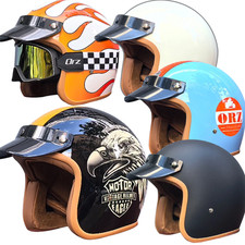 Casque de moto ouvert vintage