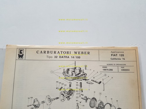Weber carburatore datra - weber,