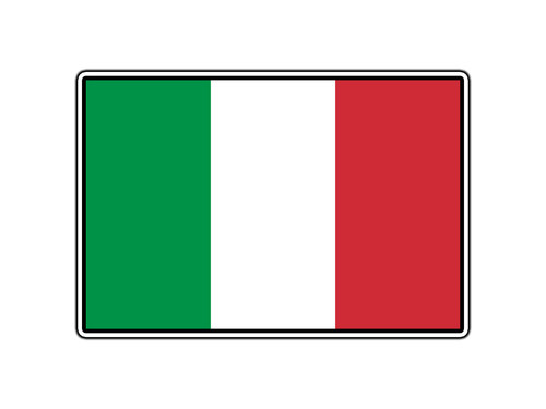 Adesivo bandiera italia mondo - italia,