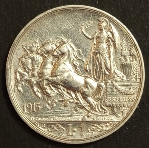 Lira lire 1915 spl argento - lire,