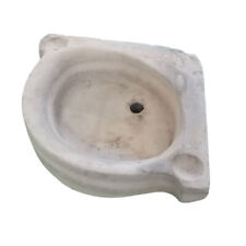 Antico vecchio Lavandino vasca in vero Marmo lavello angolo angolare cm 40X40