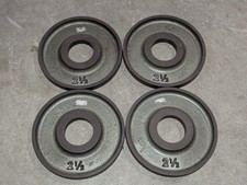 Piastre di peso vintage Ivanko OM M-Series Olympic 2,5 libbre, due coppie, 4 piastre totali