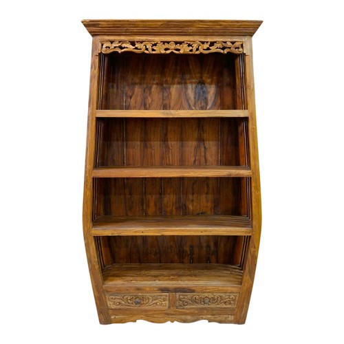 Libreria etnica legno teak - libreria,