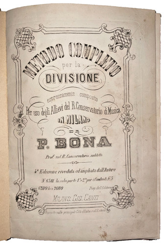 Metodo completo divisione - metodo, p