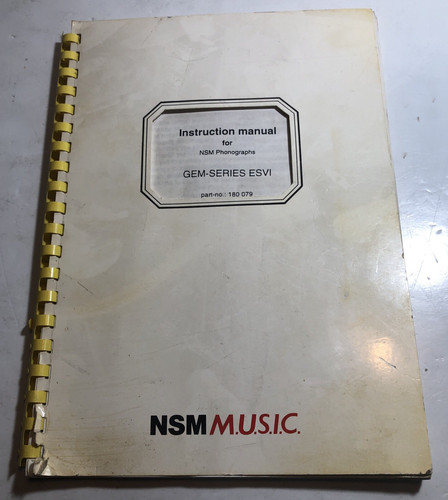 Nsm jukebox esvi - jukebox, manuale
