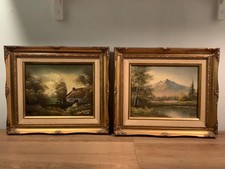 2 Quadri olio su tela con