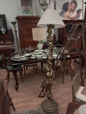 Antica piantana lampada da