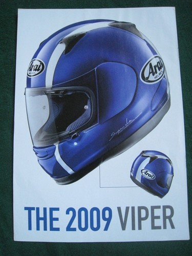 2009 viper arai - viper, helmet