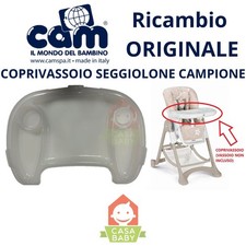 Coprivassoio Seggiolone Pappa Campione Cam Bianco Trasparente Ricambio Originale