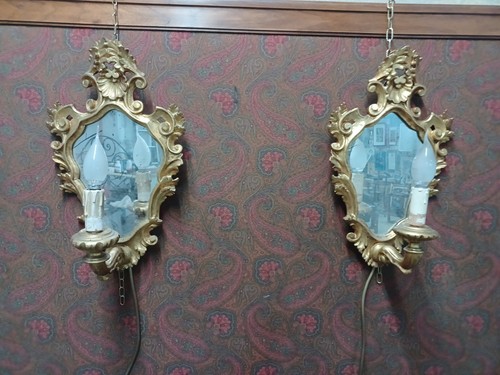 Coppia specchiere legno - specchiere,