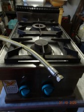 Cucina Professionale a Gas - 2 Fuochi - da Banco - Prof. 60 cm