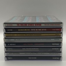 8 CD Lot Classic Rock Aerosmith-Neil Young-Who-Doors-Hendrix-Rolling Stones