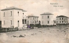 bq765 cartolina cesenatico villini al mare provincia di forli'