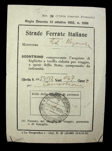 Ventennio 1934 strade ferrate - strade,