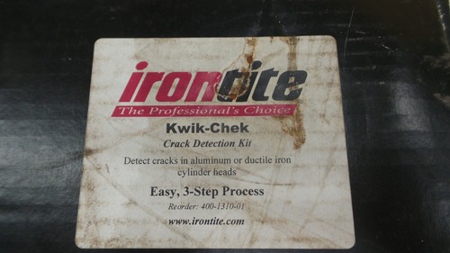 Irontite kwik chek kit - irontite,