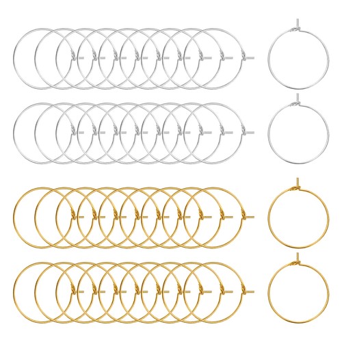 100 copper iron earrings rings - iron,