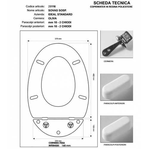 Copriwater ideal standard - copriwater,