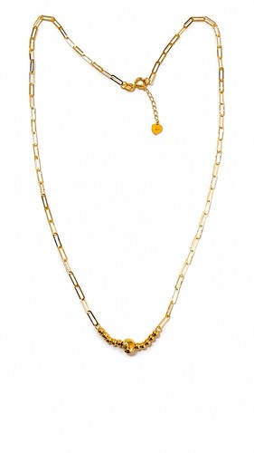 Collana fantasia oro giallo - fantasia,