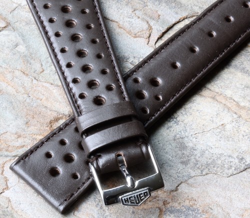 Cinturino heuer monaco marrone - cinturino,