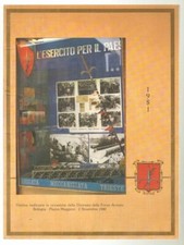 Calendario Brigata Meccanizzata Trieste Anno 1981. Senza cordoncino originale