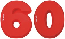 HotShuffle grande numero di silicone 60 Tortiera stampo sessantesimo c