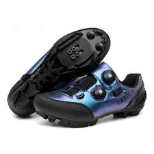 Scarpe tacchetti ciclismo mtb uomo sport dirt bici corsa velocità sneakers