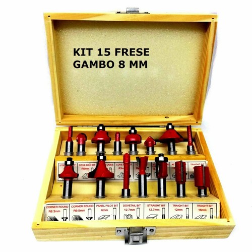 Set frese legno - 15, pz