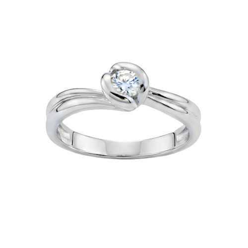 Anello damiani solitario - anello,