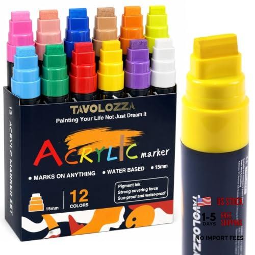 Marcatori acrilici jumbo neon - acrilici,