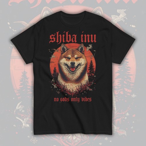 Shirt shiba inu metal stampa - shiba,