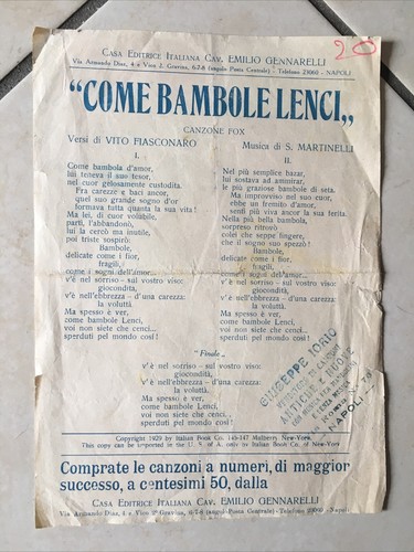 Come bambole lenci - “come,