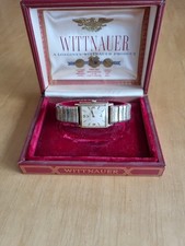 BELLISSIMO, ART DECO, RARO OROLOGIO DA POLSO VINTAGE WITTNAUER/LONGINES IN SCATOLA ORIGINALE