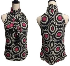 Camicetta Milly New York senza maniche collo alto seta aso gossip ragazza BLAIR WALDORF 10