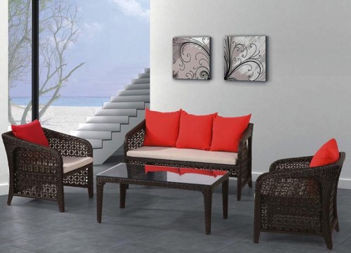 Divano rattan marrone - rattan,