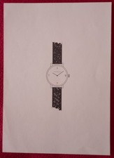Alighiero Boetti "Orologio Annuale" Ariete grafica 1977