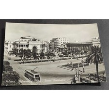 Cartolina Palermo - Politeama Garibaldi - Piazza Castelnuovo