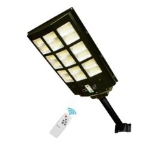 FARO LAMPIONE STRADALE PANNELLO SOLARE PALO TELECOMANDO SENSORE MOVIMENTO 900W