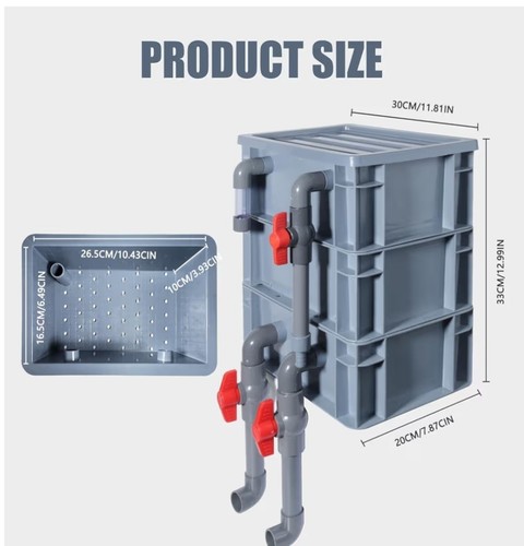 Layer aquarium filter box - 3-layer,