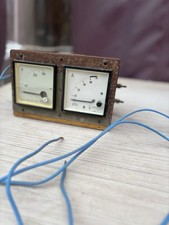 Strumenti di misura amperometro E Voltometro vintage epoca Elettricità