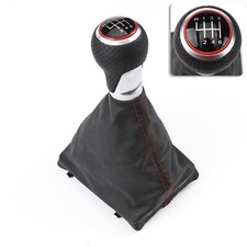 Pomello del cambio manuale a 6 velocità per Audi A4 B8 S-line in pelle