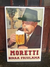 Insegna Smaltata Birra Moretti