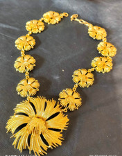 collana vintage americana dorata firmata Monet (NUOVA mai indossata) - necklace