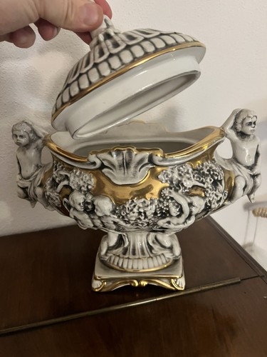 Vaso capodimonte decorazione - vaso,